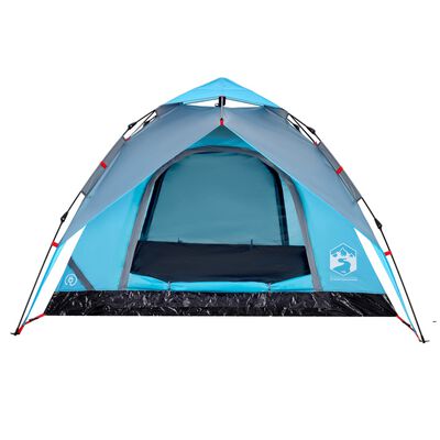 vidaXL Kupolasti šator za kampiranje za 4 osobe plavi brzo otpuštanje