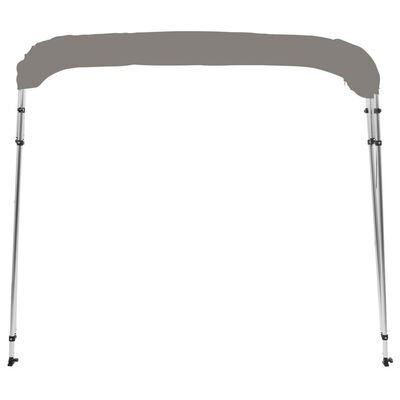 vidaXL Tenda bimini s 4 luka siva 243x180x137 cm