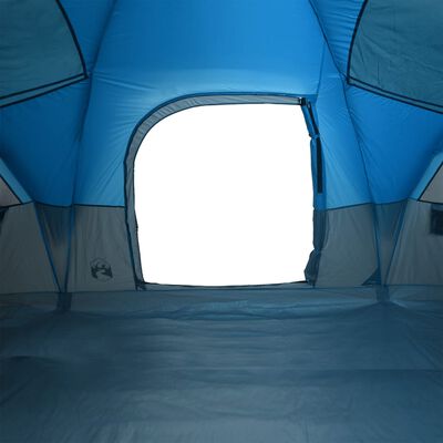 vidaXL Kupolasti obiteljski šator za 11 osoba plavi vodootporni