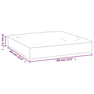 vidaXL Jastuk za palete svjetloplavi 60 x 60 x 8 cm od tkanine Oxford