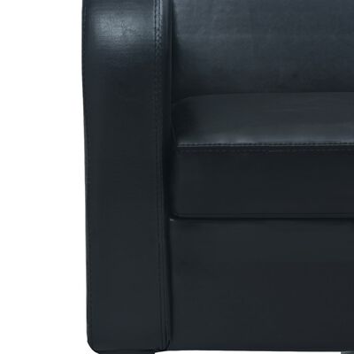 vidaXL 2-dijelni set sofa od umjetne kože crni