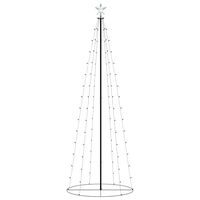 vidaXL Stožasto božićno drvce 100 toplih bijelih LED žarulja 70x180 cm