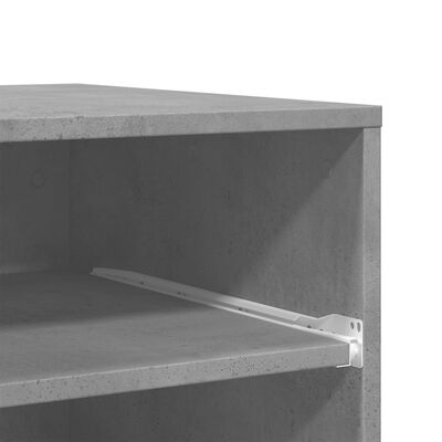 vidaXL Stalak za pisač s kotačima betonska siva 60 x 48 x 74 cm