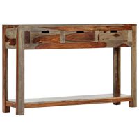 vidaXL Konzolni stol s 3 ladice 120x30x75 cm od masivnog drva šišama