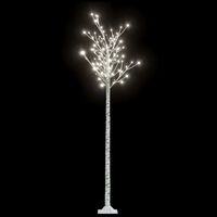 vidaXL Božićno drvce 200 LED žarulja 2,2 m hladne bijele izgled vrbe