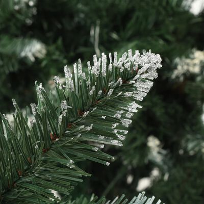 vidaXL Umjetno osvijetljeno božićno drvce sa šiškama 150 cm