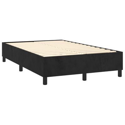 vidaXL Box spring krevet s madracem crni 120 x 200 cm baršunasti