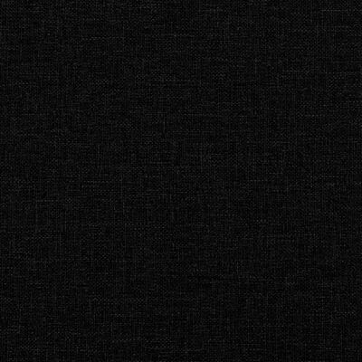 vidaXL Dnevni krevet s madracem crni 90 x 200 cm od tkanine