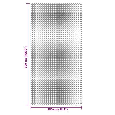 vidaXL Podna prostirka za kampiranje zelena 5 x 2,5 m