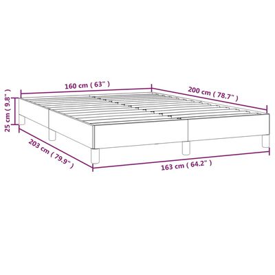 vidaXL Okvir za krevet svjetlosivi 160 x 200 cm od tkanine