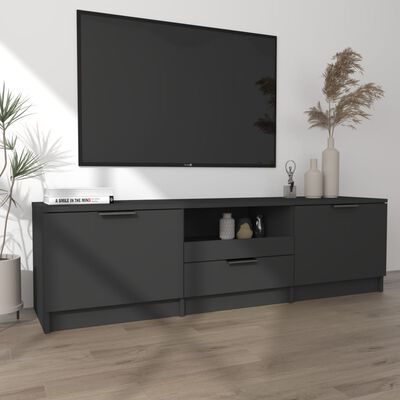 vidaXL TV ormarić crni 140 x 35 x 40 cm od konstruiranog drva