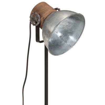 vidaXL Stolna svjetiljka 25 W vintage srebrna 17x17x50 cm E27