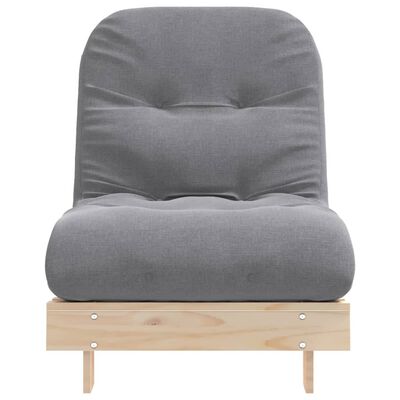 vidaXL Futon na razvlačenje s madracem 70x206x11 cm masivna borovina