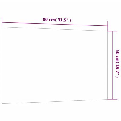 vidaXL Zidna magnetna ploča bijela 80 x 50 cm od kaljenog stakla