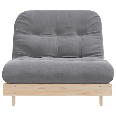 vidaXL Futon na razvlačenje s madracem 100x206x11 cm masivna borovina