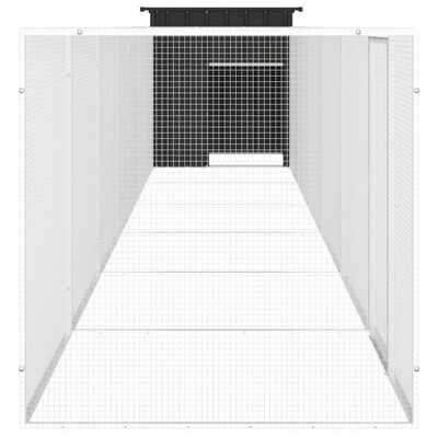 vidaXL Kavez za kokoši antracit 700 x 91 x 100 cm od pocinčanog čelika