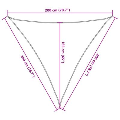 vidaXL Jedro protiv sunca bež 2x2x2 m 100 % poliester Oxford