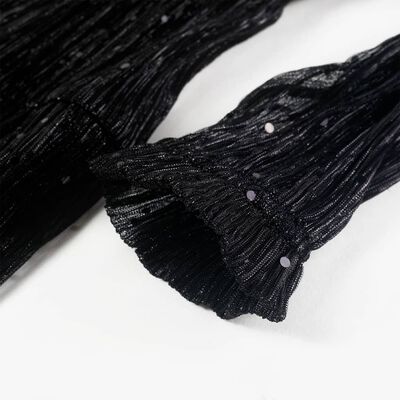 Dječja haljina s dugim rukavima crna 104