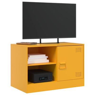 vidaXL TV ormarić boja senfa 67 x 39 x 44 cm čelični