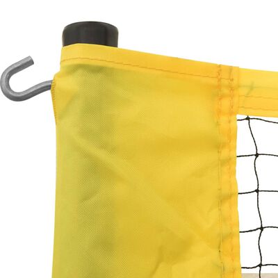 vidaXL Mreža za badminton žuto-crna 600 x 155 cm od PE tkanine