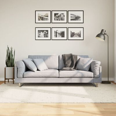 vidaXL Čupavi tepih PAMPLONA visoka vlakna moderni krem 160 x 230 cm