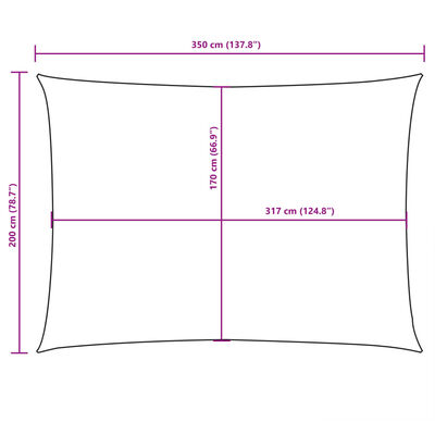 vidaXL Jedro protiv sunca od tkanine Oxford pravokutno 2 x 3,5 m smeđe