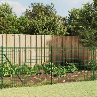 vidaXL Ograda od žičane mreže zelena 1 x 25 m od pocinčanog čelika