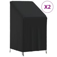 vidaXL Navlake za vrtne stolice 2 kom 70x70x85/125 cm 420D Oxford