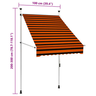 vidaXL Tenda na uvlačenje krem 200 x 150 cm od tkanine i čelika