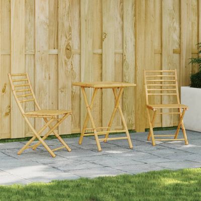 vidaXL 3-dijelni bistro set od bambusa