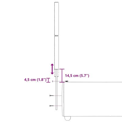 vidaXL Okvir kreveta s oprugama i madrac tamnosivi 80x200cm od tkanine