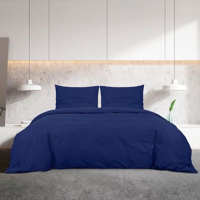 vidaXL Set posteljine za poplun modri 220x240 cm lagana mikrovlakna