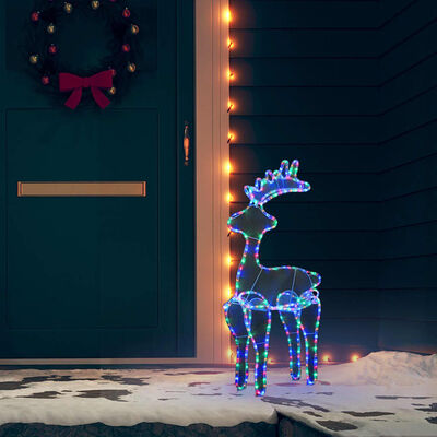 vidaXL Ukrasni božićni sob s mrežom i 306 LED žarulja 60 x 24 x 89 cm