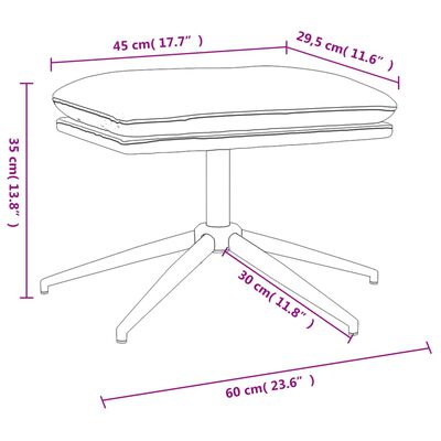 vidaXL Tabure svjetlosivi 60x60x35 cm od mikrovlakana