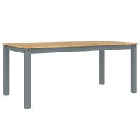 vidaXL Blagovaonski stol Panama sivi 180x90x75 cm masivna borovina