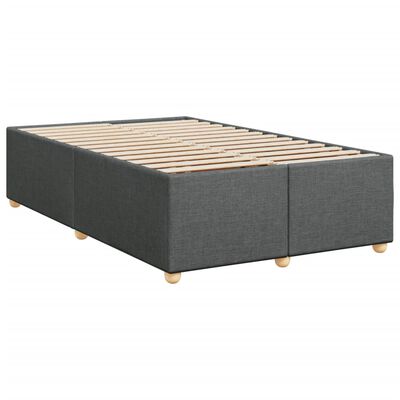 vidaXL Krevet box spring s madracem tamnosivi 120 x 190 cm tkanina