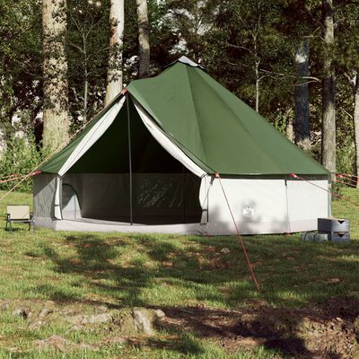 vidaXL Obiteljski šator tipi za 12 osoba zeleni vodootporni