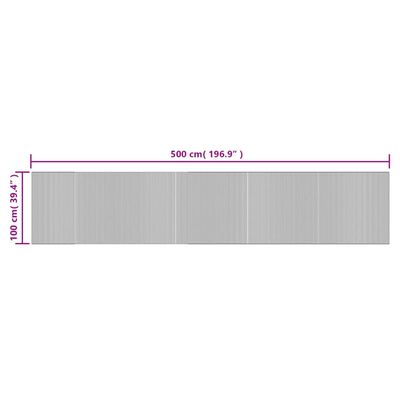 vidaXL Tepih pravokutni smeđi 100 x 500 cm od bambusa