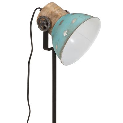 vidaXL Stolna svjetiljka 25 W pohabano plava 17x17x50 cm E27