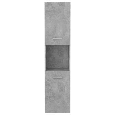 vidaXL Kupaonski ormarić siva boja betona 30 x 30 x 130 cm drveni
