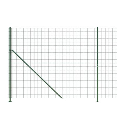 vidaXL Ograda od žičane mreže s prirubnicom zelena 1,4 x 25 m