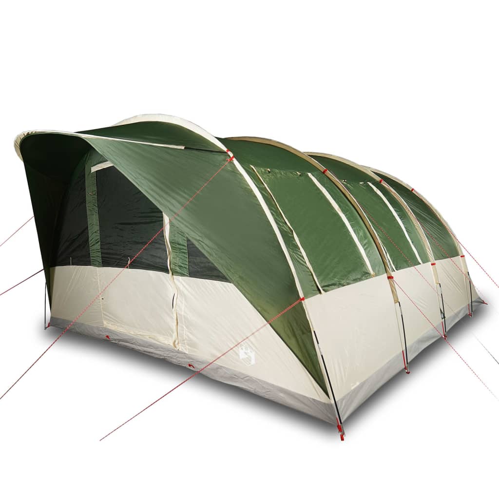 vidaXL Obiteljski šator u obliku tunela za 7 osoba zeleni vodootporni