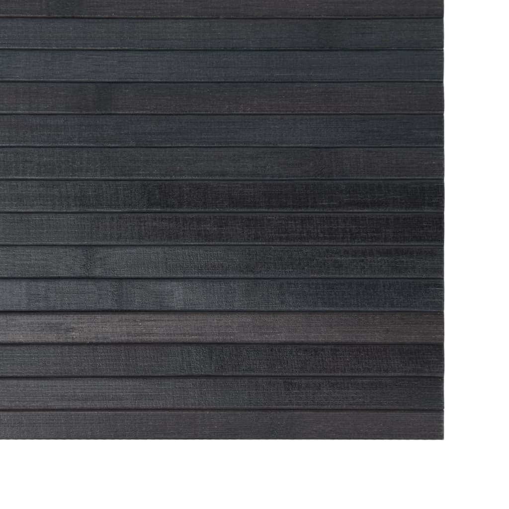 vidaXL Tepih pravokutni sivi 100 x 300 cm od bambusa