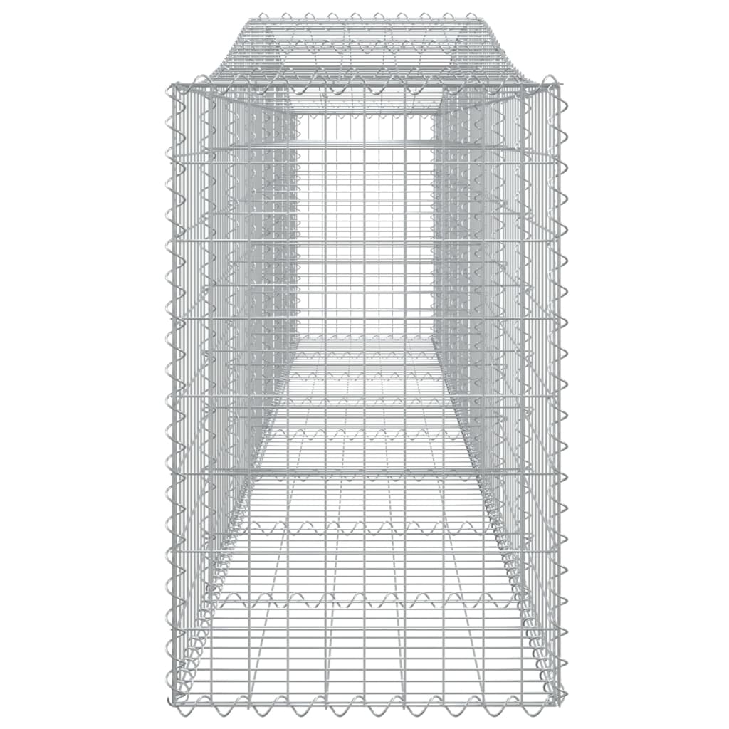 vidaXL Lučne gabionske košare 6 kom 400x50x80/100 cm pocinčano željezo