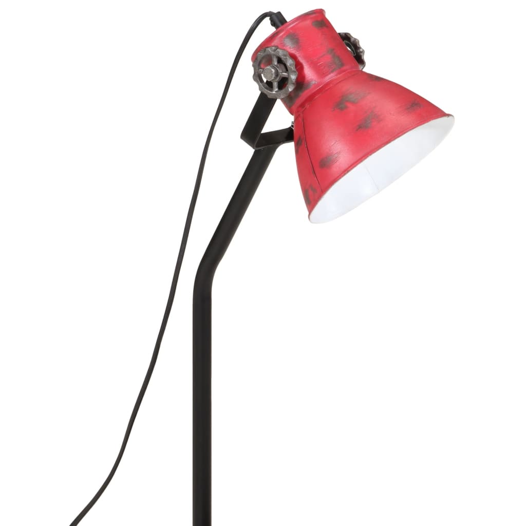 vidaXL Stolna svjetiljka 25 W pohabano crvena 17x17x60 cm E27