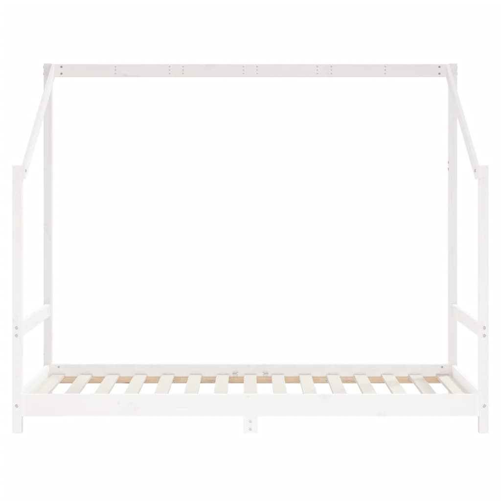 vidaXL Okvir za dječji krevet bijeli 2x(90x190) cm masivna borovina