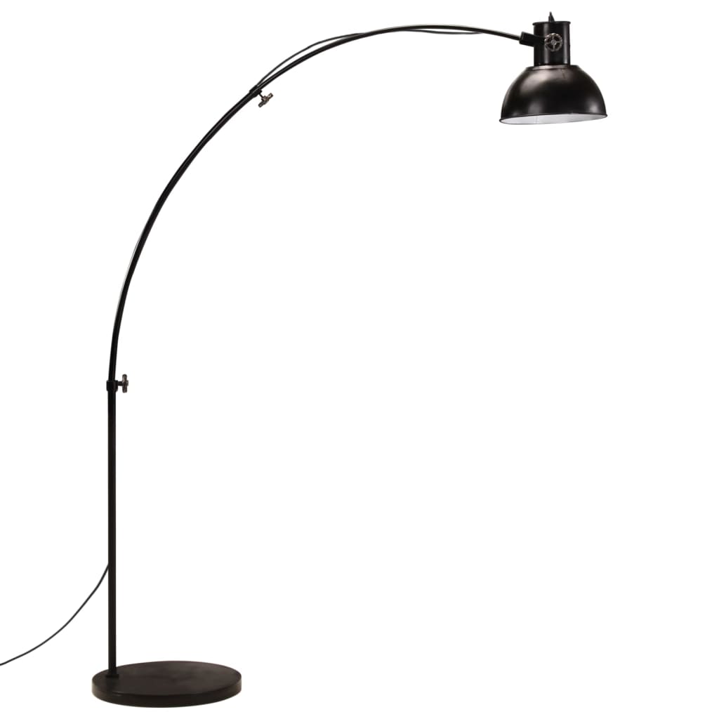 vidaXL Podna svjetiljka 25 W crna 150 cm E27