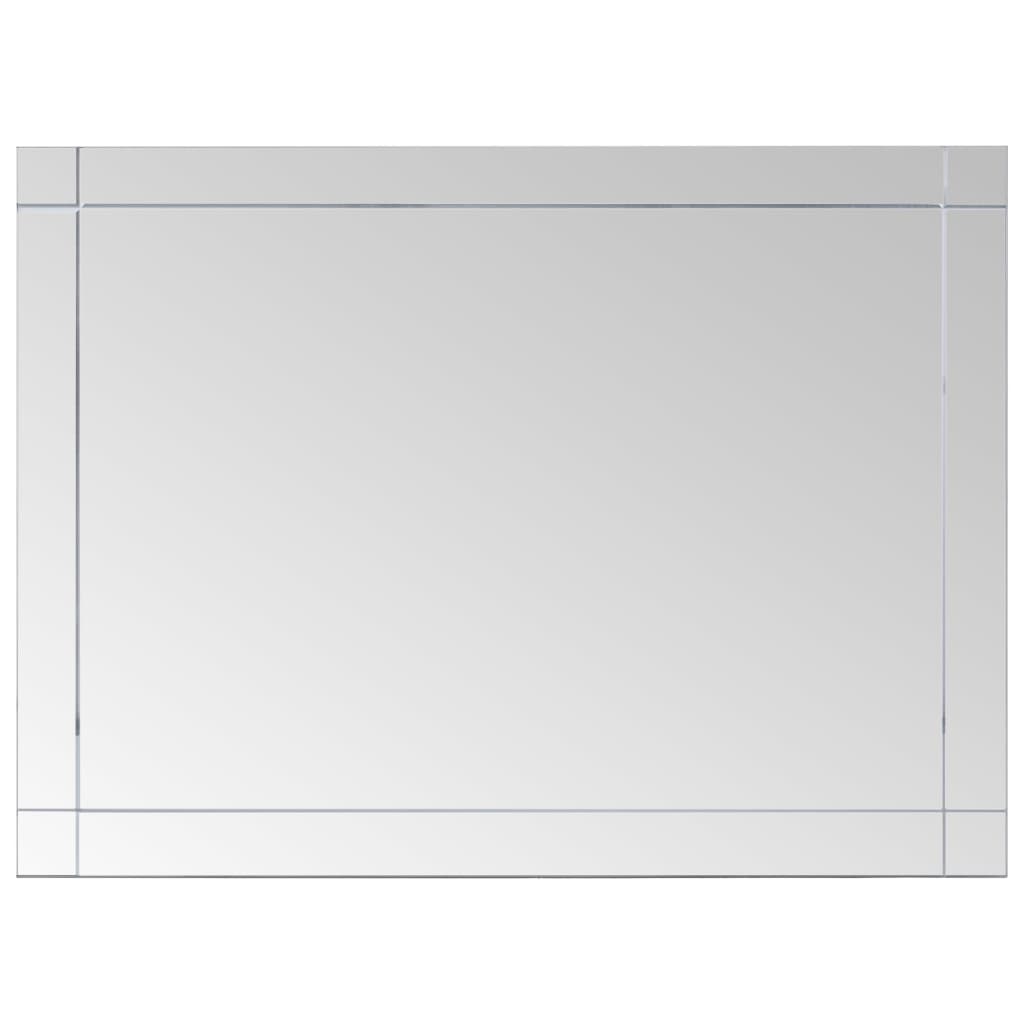 vidaXL Zidno ogledalo 60 x 50 cm stakleno