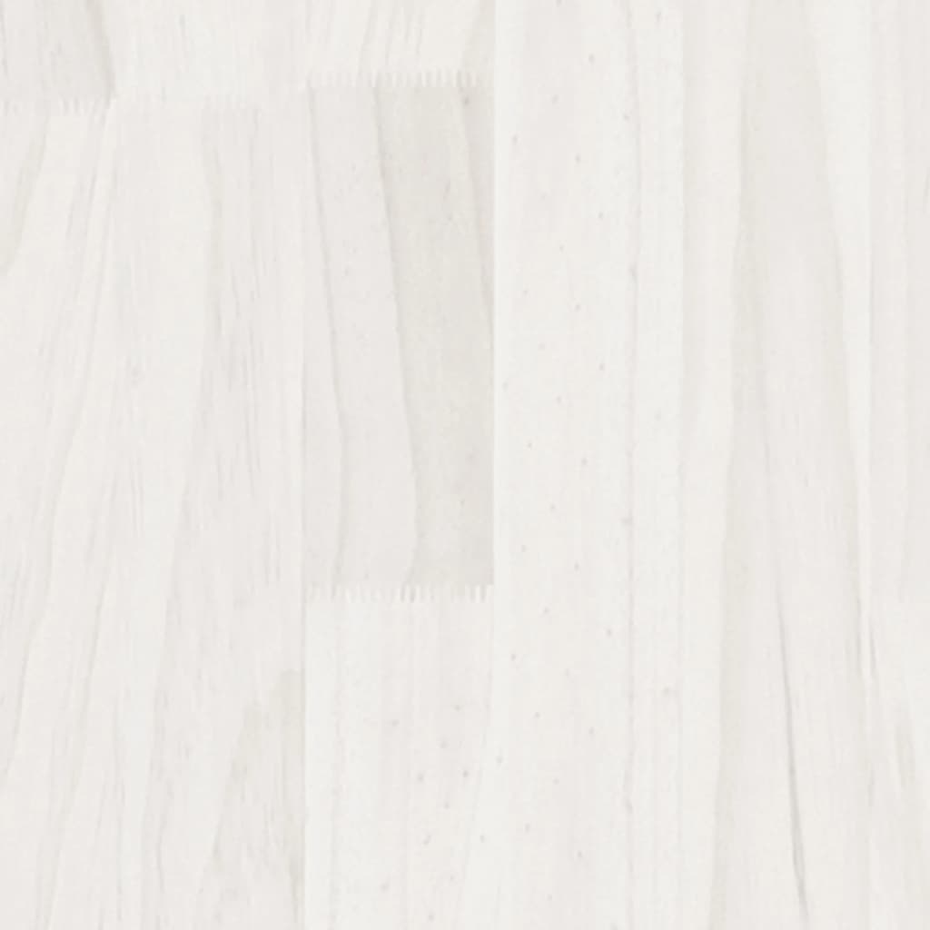 vidaXL Okvir za krevet od borovine bijeli 180 x 200 cm Super King