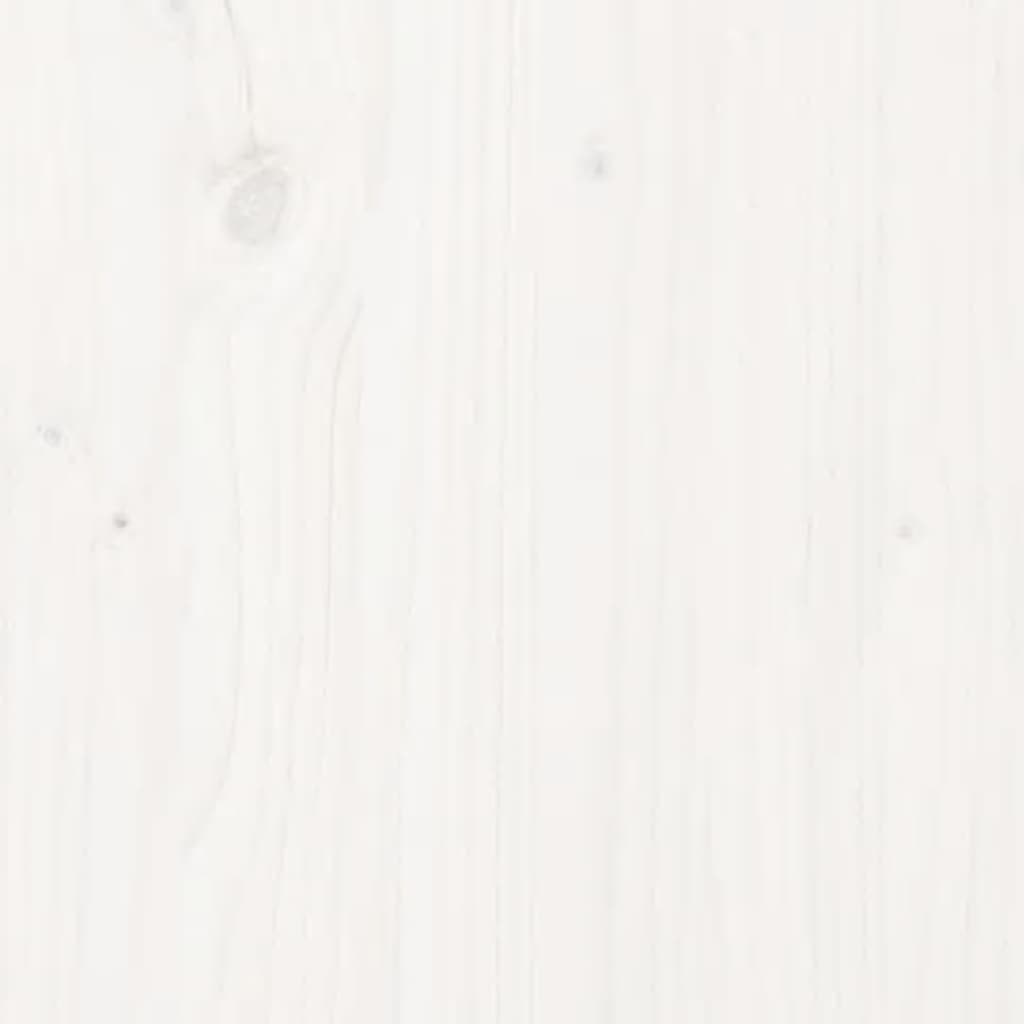 vidaXL Noćni ormarići 2 kom bijeli 79,5x38x65,5 cm od masivne borovine